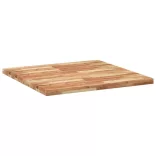 négyzet alakú tömör akácfa asztallap 90 x 90 x 4 cm