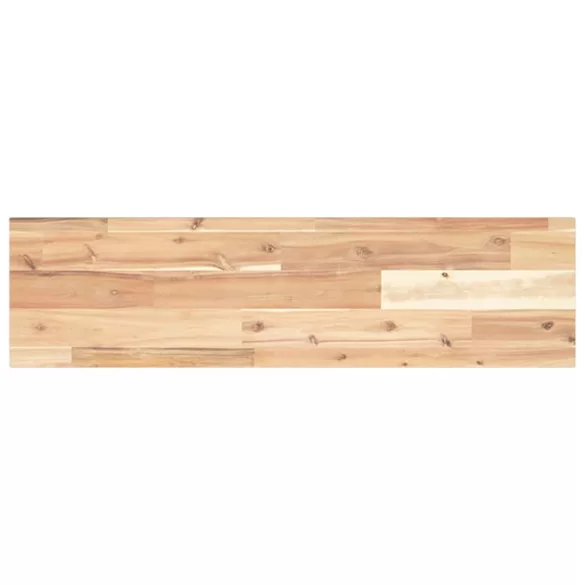 tömör akácfa téglalap alakú asztallap 80 x 20 x 2 cm