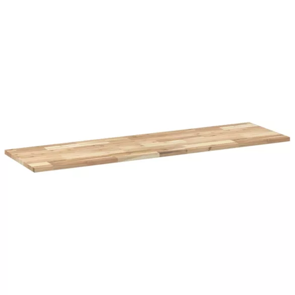 tömör akácfa téglalap alakú asztallap 140 x 40 x 2 cm