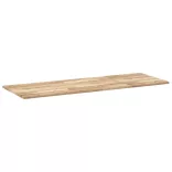 négyszög alakú tömör akácfa asztallap 140 x 50 x 2 cm