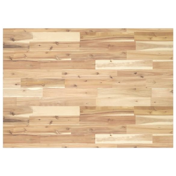 négyszög alakú tömör akácfa asztallap 120 x 70 x 2 cm