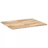 négyszög alakú tömör akácfa asztallap 100 x 80 x 2 cm