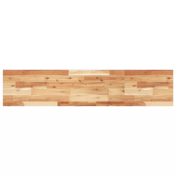 négyszög alakú tömör akácfa asztallap 120 x 30 x 2 cm