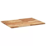 négyszög alakú tömör akácfa asztallap 100 x 60 x 2 cm