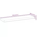 tömör akácfa téglalap alakú asztallap 80 x 20 x 4 cm