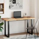 négyszög alakú tömör akácfa asztallap 140 x 60 x 4 cm