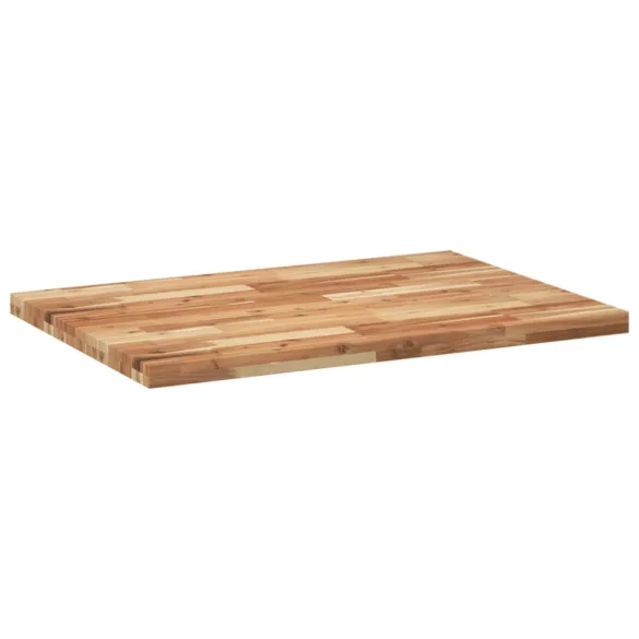 négyszög alakú tömör akácfa asztallap 100 x 70 x 4 cm
