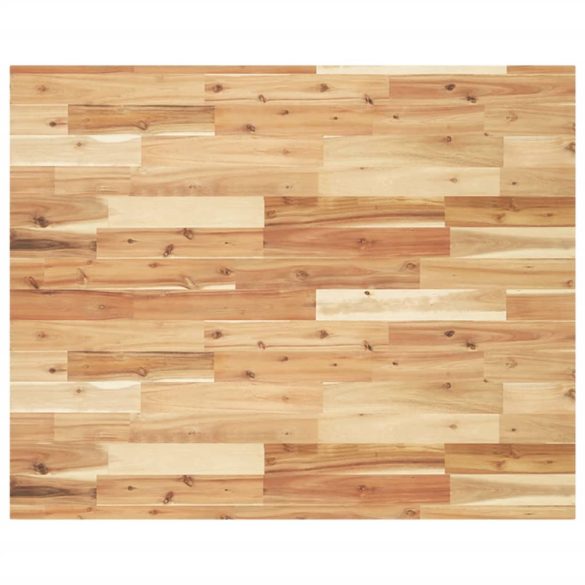 négyszög alakú tömör akácfa asztallap 100 x 80 x 4 cm