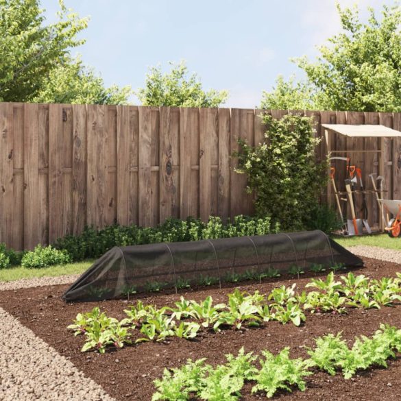 fekete acél és polietilén háló alagút 300 x 50 x 48,5 cm