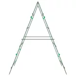 acél A-alakú kerti rács kúszónövényekhez 99 x 90 x 175,5 cm