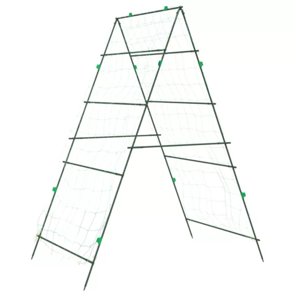 acél A-alakú kerti rács kúszónövényekhez 99 x 90 x 175,5 cm