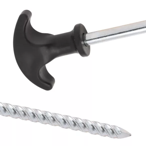 24 db horganyzott acél sátorcövek 30 cm Ø7 mm