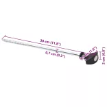 24 db horganyzott acél sátorcövek 30 cm Ø7 mm