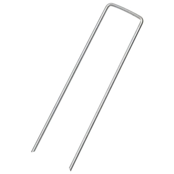 25 db U-alakú horganyzott acél talajcövek 15 x 3,5 cm