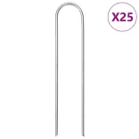 25 db U-alakú horganyzott acél talajcövek 15 x 3,5 cm