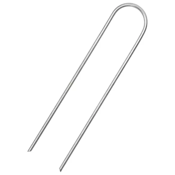 25 db U-alakú horganyzott acél talajcövek 15 x 3,5 cm