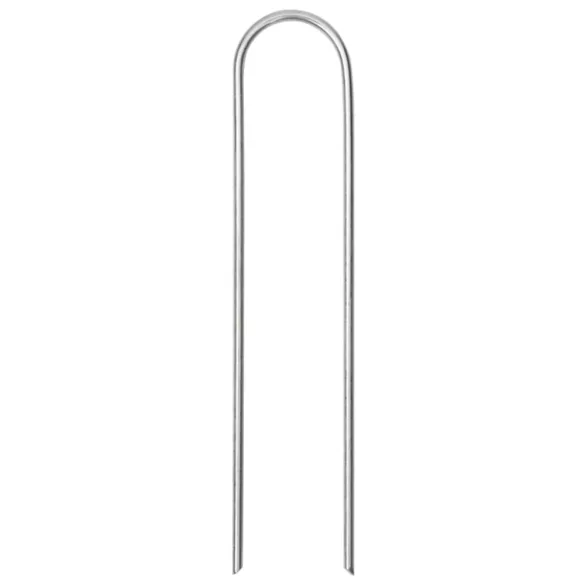 25 db U-alakú horganyzott acél talajcövek 15 x 3,5 cm