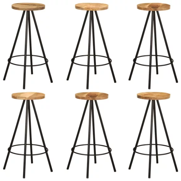 7 részes tömör mangófa bárszett