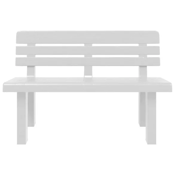 fehér polipropilén kerti pad 110 x 52 x 71 cm