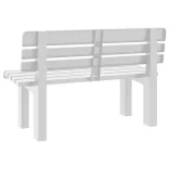 fehér polipropilén kerti pad 110 x 52 x 71 cm