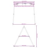 hintaváz kültéri használatra Szé 206 x Ma 185 cm