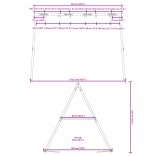 hintaváz kültéri használatra Szé 273,5 x Ma 185 cm
