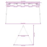 hintaváz kültéri használatra Szé 341 x Ma 185 cm