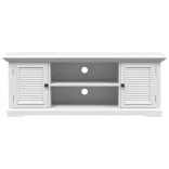 fehér szerelt fa TV-szekrény 110 x 30 x 41 cm