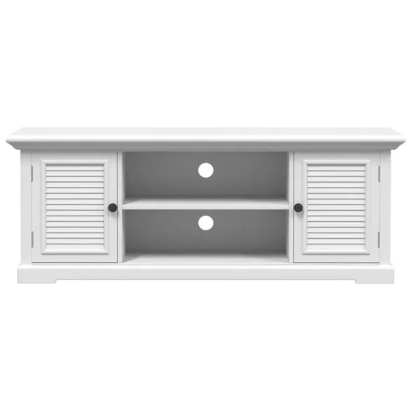 fehér szerelt fa TV-szekrény 110 x 30 x 41 cm