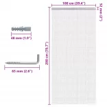 alumínium láncos ajtószúnyogháló 100 x 200 cm