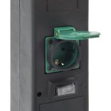 2-utas kültéri tüskés konnektoros oszlop lámpával 16x16x39,5 cm