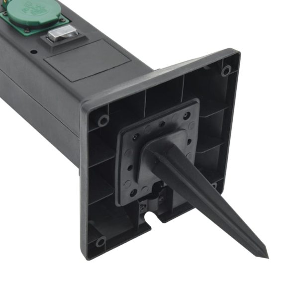 2-utas kültéri tüskés konnektoros oszlop lámpával 16x16x39,5 cm