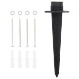 2-utas kültéri tüskés konnektoros oszlop lámpával 16x16x39,5 cm