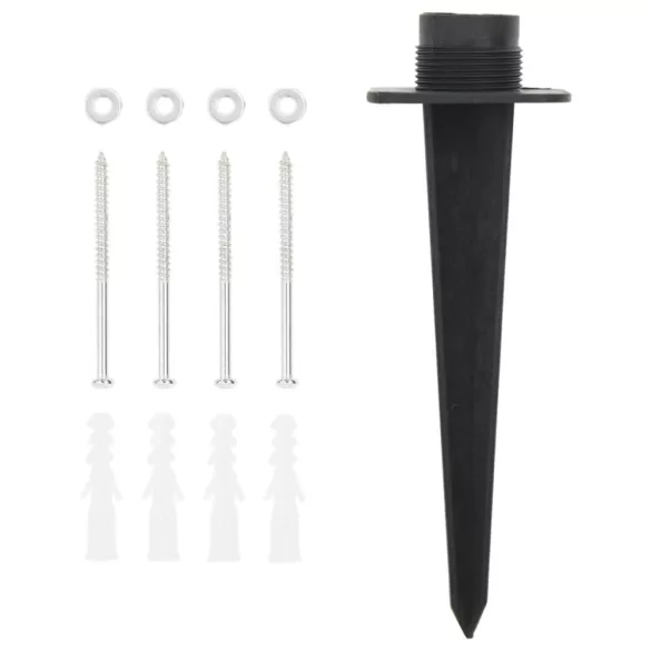 2 utas fekete-zöld kültéri tüskés konnektor 15,5 x 11 x 24 cm