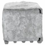 kőhatású szürke 4 utas kültéri tüskés konnektor fényérzékelővel