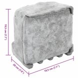 kőhatású szürke 4 utas kültéri tüskés konnektor fényérzékelővel