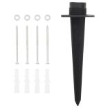 kőhatású szürke 4 utas kültéri tüskés konnektor