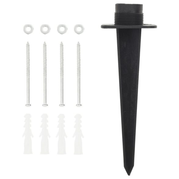 kőhatású szürke 4 utas kültéri tüskés konnektor