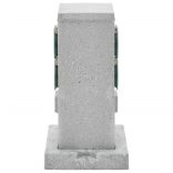 kőhatású szürke 4 utas kültéri tüskés konnektor 16x16x29,5 cm