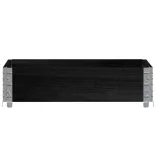 fekete tömör fenyőfa raklapmagasító 80 x 60 cm