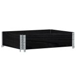 fekete tömör fenyőfa raklapmagasító 80 x 60 cm