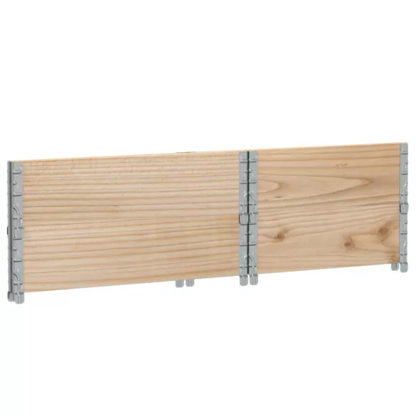 2 db tömör fenyőfa raklapmagasító 80 x 60 cm