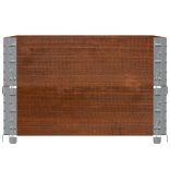 2 db barna tömör fenyőfa raklapmagasító 80 x 60 cm