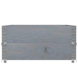 2 db szürke tömör fenyőfa raklapmagasító 120 x 80 cm