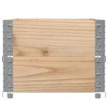 2 db tömör fenyőfa raklapmagasító 100 x 50 cm