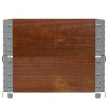 2 db barna tömör fenyőfa raklapmagasító 100 x 50 cm