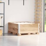 2 db tömör fenyőfa raklapmagasító 100 x 100 cm