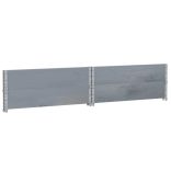 2 db szürke tömör fenyőfa raklapmagasító 100 x 100 cm