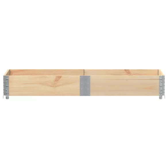 2 db tömör fenyőfa raklapmagasító 150 x 50 cm