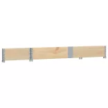 2 db tömör fenyőfa raklapmagasító 150 x 50 cm